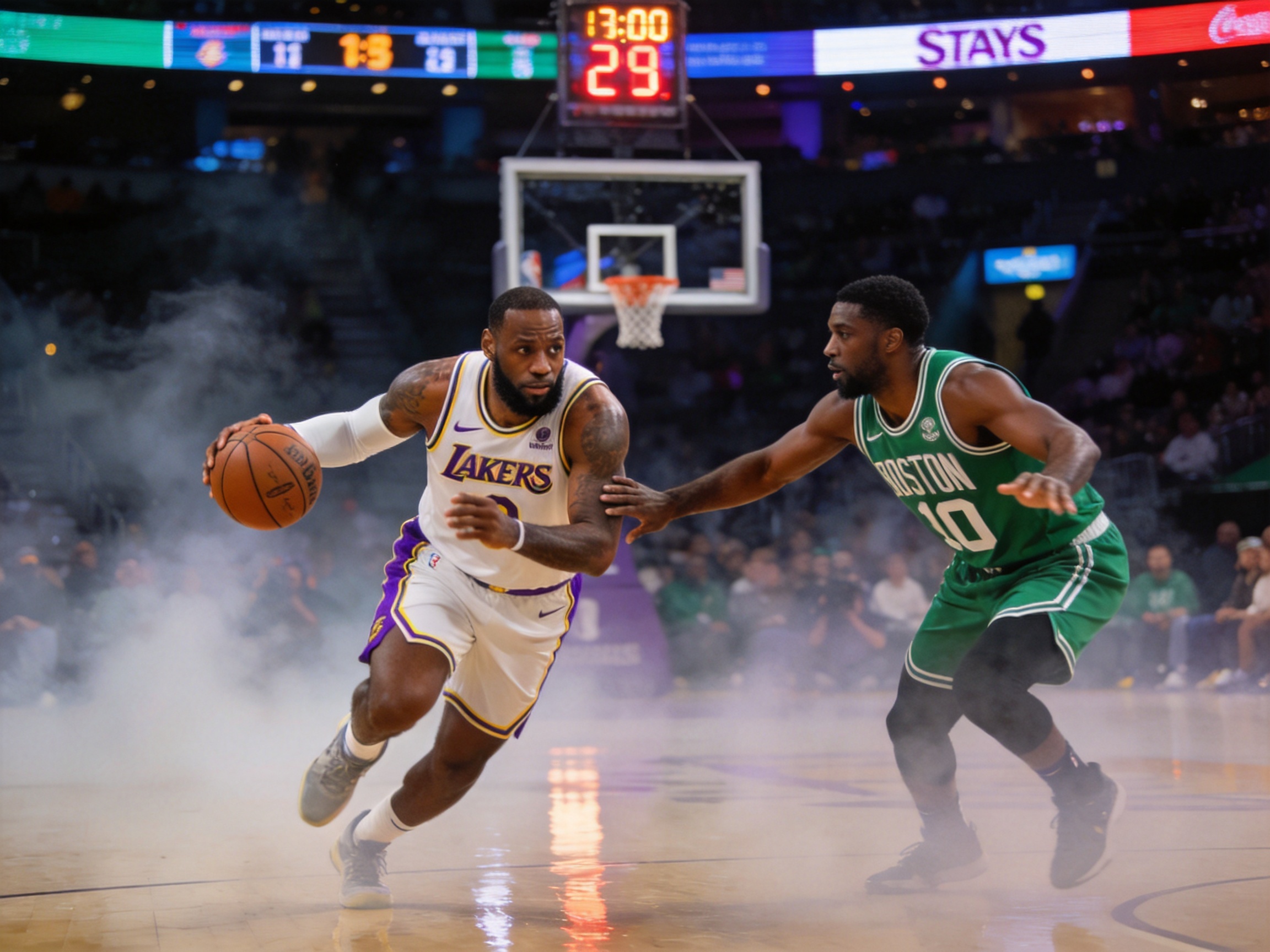 NBA季后赛 湖人vs凯尔特人 精彩画面